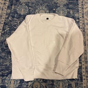 American Eagle Outfitters White Crewneck Sweater